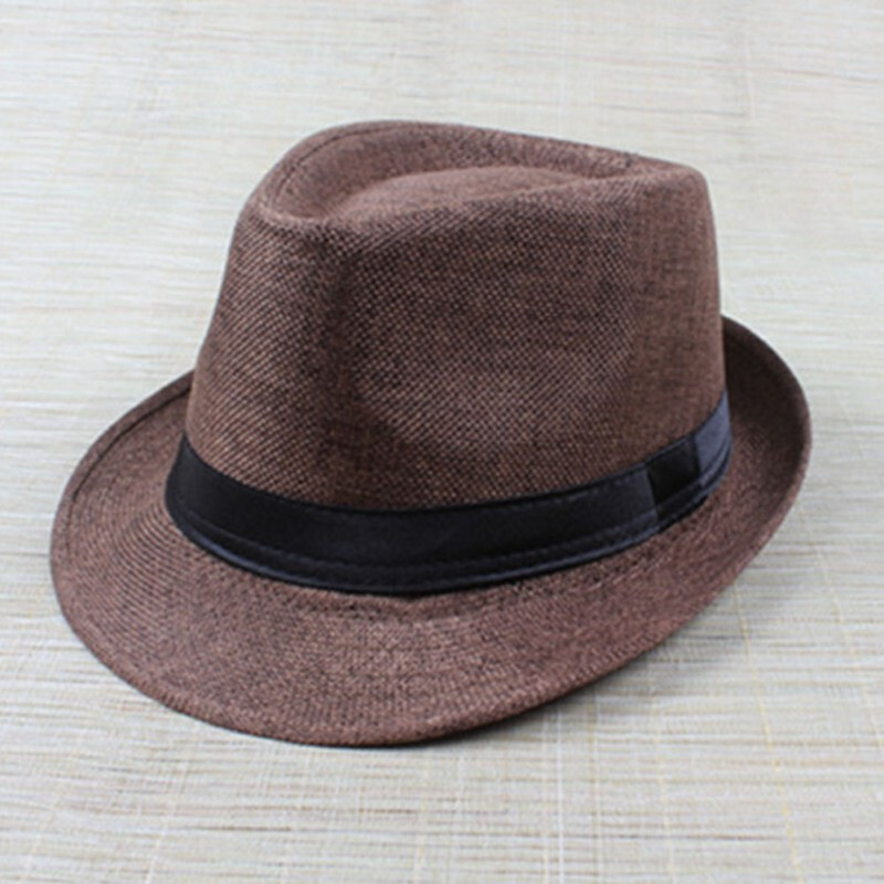 Шляпа Федора коричневая #1