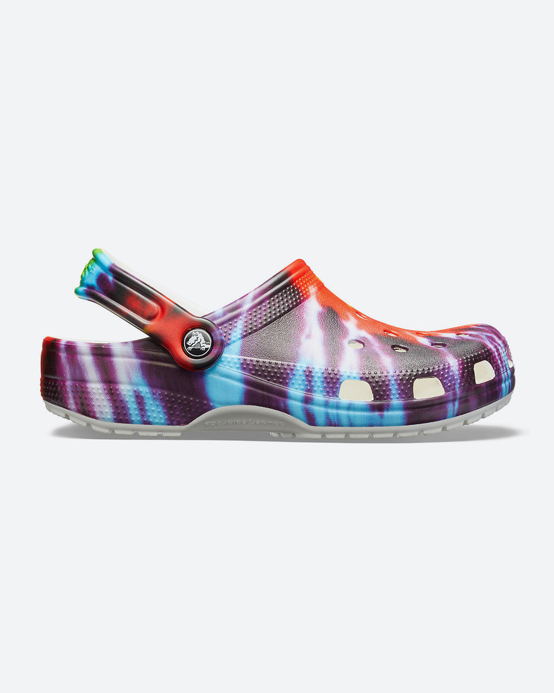 crocs men's and women's classic tie dye clog