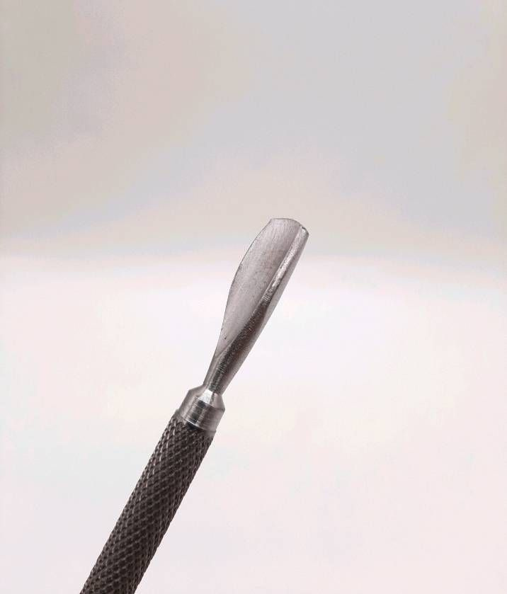 Палочка для маникюра - Пушер №9, серебристый цвет, длина 13,5 см, 1 шт  #1