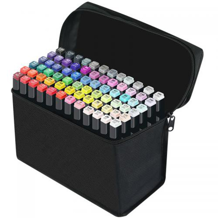  профессиональных двухсторонних маркеров для скетчинга 80 цветов в .