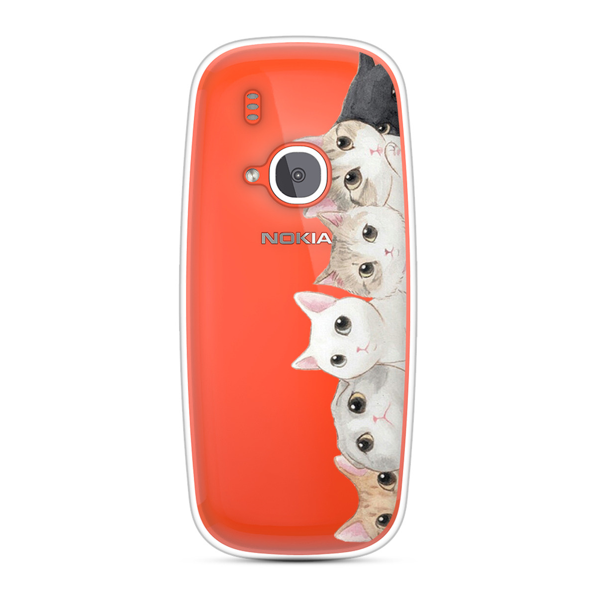 Силиконовый чехол Котики на Nokia 3310 (2017) / Нокиа 3310 (2017 ...