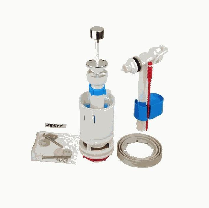 Арматура для бачка, шток пластиковая металлическая, боковая подводка ...