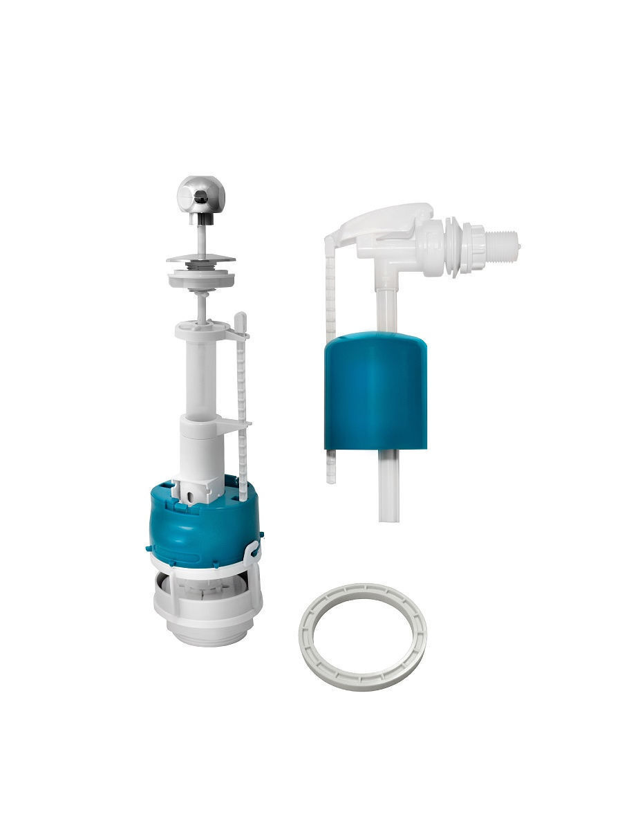 ИнкоЭр Арматура для бачка универсальная с боковым подводом, кнопка хром ...