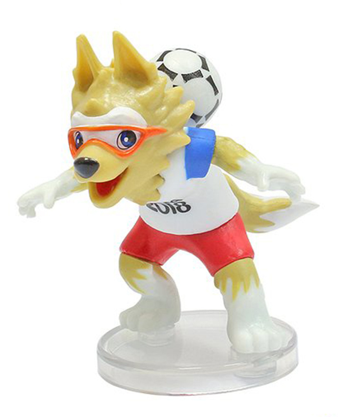 Фигурка 1 Toy FIFA-2018 волк Забивака. Набор фигурок ЧМ-2018 Zabivaka Classic 6 см, 8 шт, т11669. Забивака символ 2018.