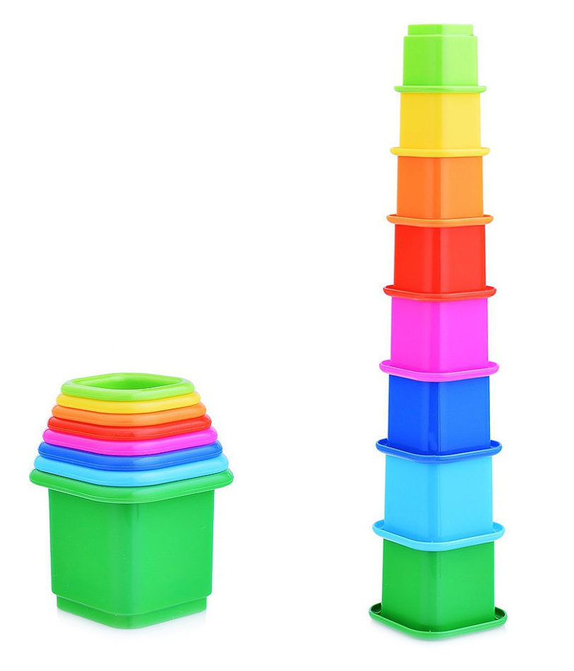 Пирамидка детская стаканчики "Занимательная 2", Стеллар Stellar, 1+, цвет в ассортименте  #1