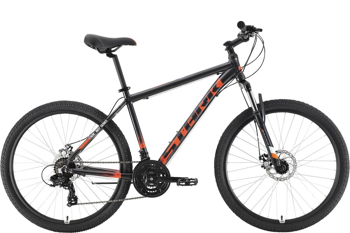Велосипед STARK Indy 26.1 D Shimano 2021 20 черный/оранжевый - купить ...