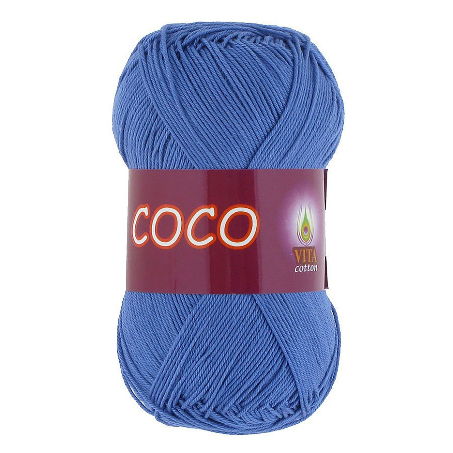 Пряжа для вязания VITA Coco, 10 шт, цвет: голубой, состав: 100% Хлопок, 50 гр/240 м  #1