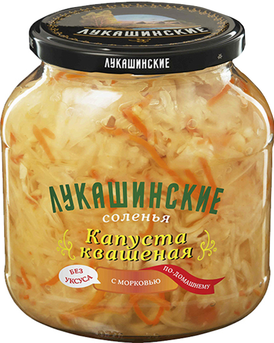"Лукашинские" Капуста квашеная по-домашнему с морковью 670г 1шт ...