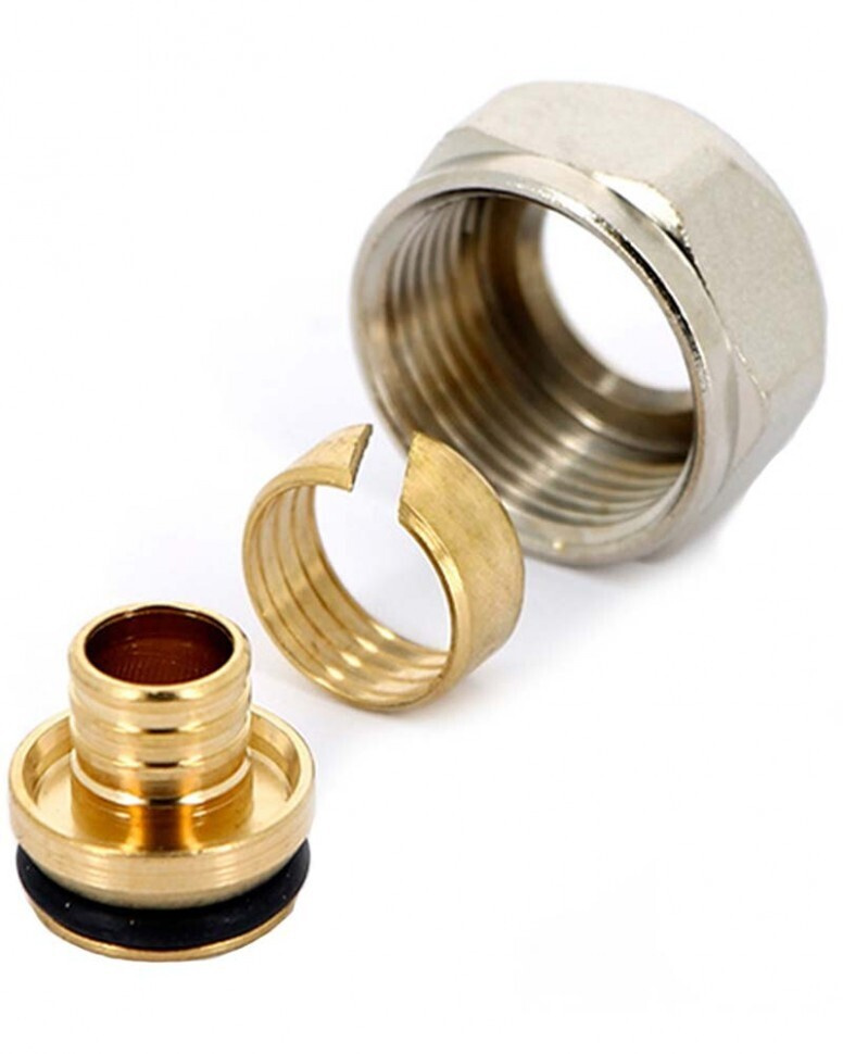 Зажимной резьбовой фитинг \"евроконус\" для труб м/п, ПЭ и медных труб ...