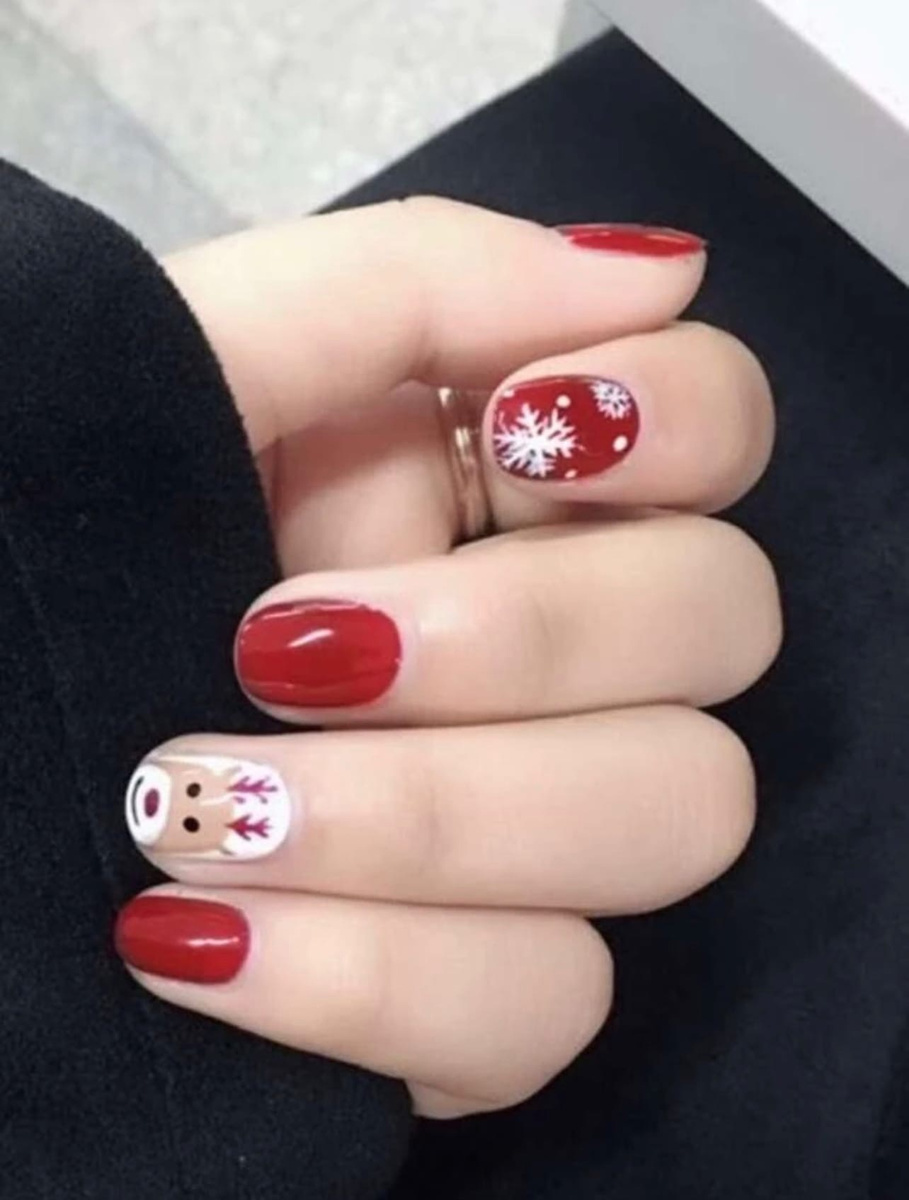 Новогодние Накладные Ногти