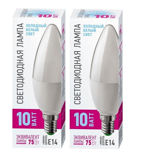 Светодиодная Лампочка ОНЛАЙТ LED E14 Свеча 750 Лм 4000 К - купить в ...