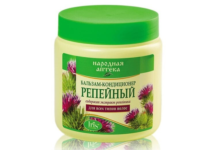 Iris Бальзам для волос кондиционер НАРОДНАЯ АПТЕКА репейный для всех ...