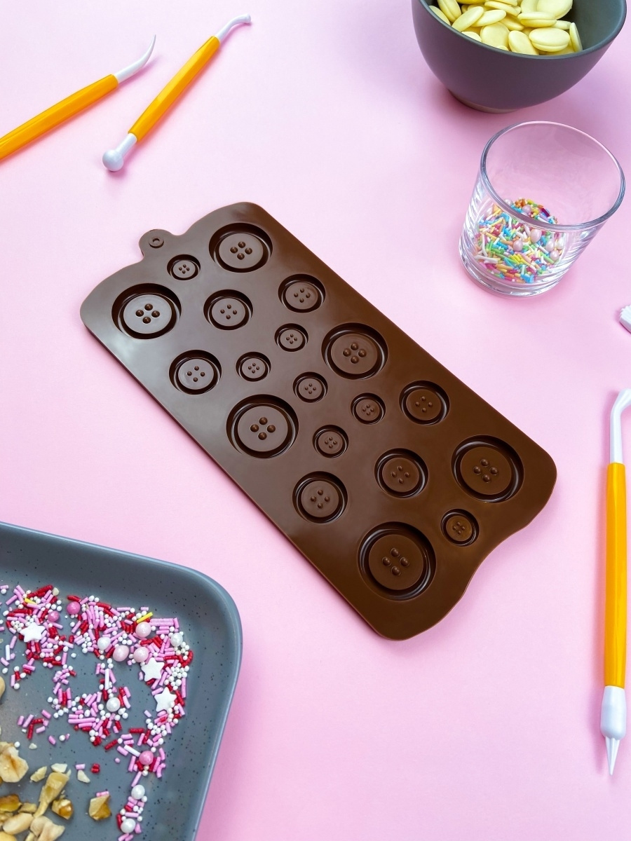 Форма для шоколада силиконовая Bake a cake, муссовых десертов, конфет ...