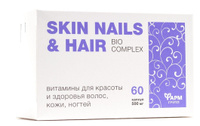 Комплекс Витаминов / Skin, Nails &amp; Hair. Bio Complex/  Красота и здоровье волос, кожи, ногтей. 60 капсул. Спонсорские товары
