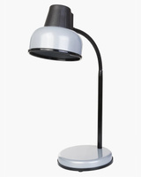 Настольный светильник Трансвит Бета Ш серебристый, на подставке, Е27, 60 Вт, 220 В, без лампы, для чтения, школьника, офиса, маникюра, мастера. Спонсорские товары