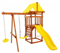 Детская площадка из дерева Babygarden SUNPLAY, детская площадка для дачи, качели садовые для малышей, горка детская, площадка для улицы. Спонсорские товары