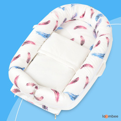 Кокон для новорожденных гнездышко / подушка позиционер для младенца / детское гнездо для сна малыша / матрас в подарок для мальчика и девочки. Новинки