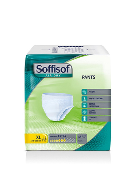 Soffisof Подгузники-трусы для взрослых, одноразовые, впитывающие ...