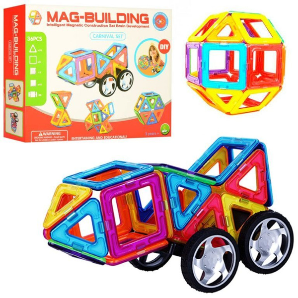 Магнитный конструктор Mag-Building 36 MGB36 колеса - купить с доставкой ...