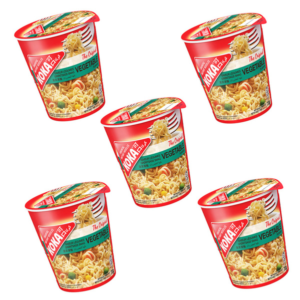 KOKA/ сингапурская лапша КОКА Original с овощами, стакан (5 шт. по 70 г ...