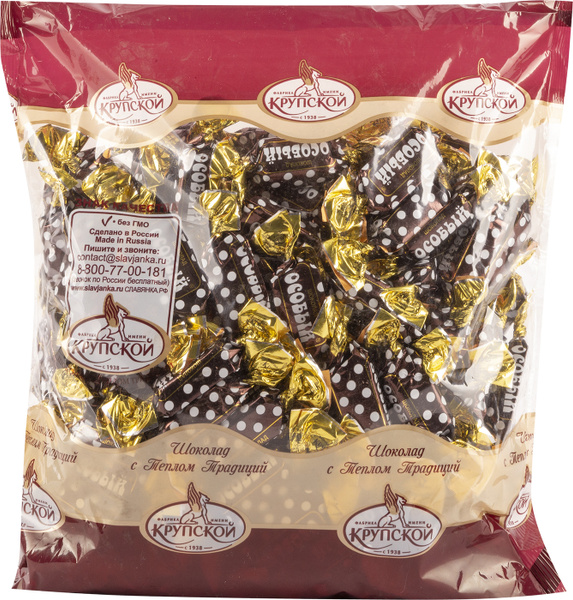 Шоколад темный Фабрика имени Крупской Особый мини 1кг - купить с ...