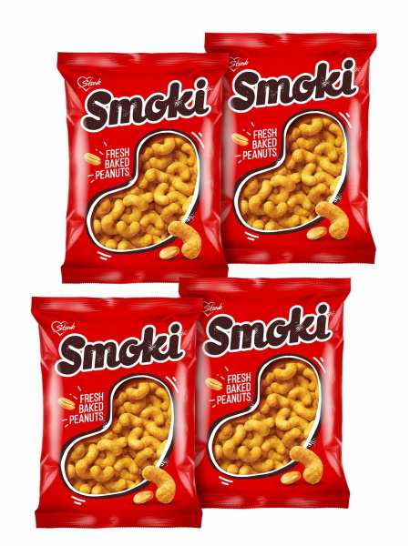 Smoki с арахисом 50 гр 4 упаковки флипсов по 50 г. ,производство Сербия ...