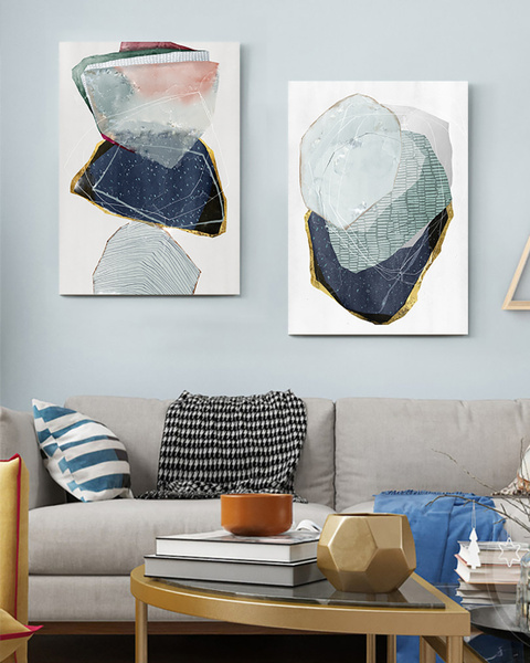 Картина интерьерная КартинуМне! "Абстрактные фигуры", холст на ...