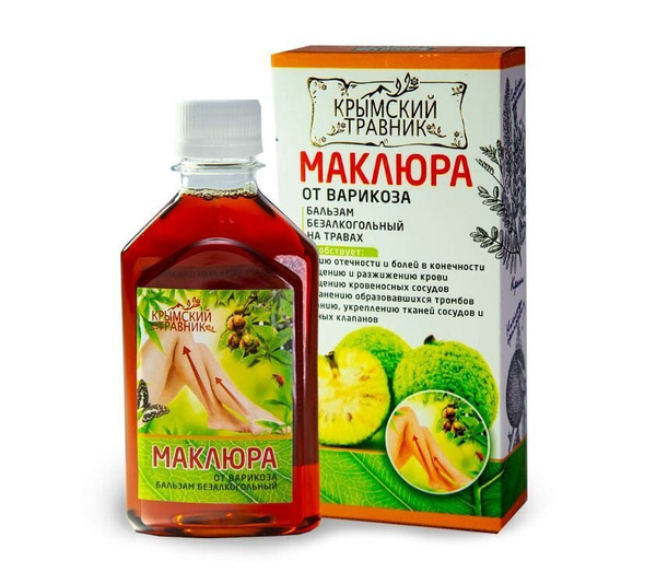 Крымский Травник Бальзам "Маклюра, от варикоза" безалкогольный на ...