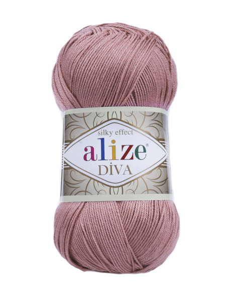 Характеристики Пряжа Alize Diva / Ализе Дива, 3 мотка, 354 (светло ...