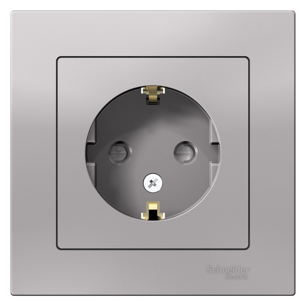 Характеристики Розетка с заземлением со шторками 2 шт Systeme Electric ...