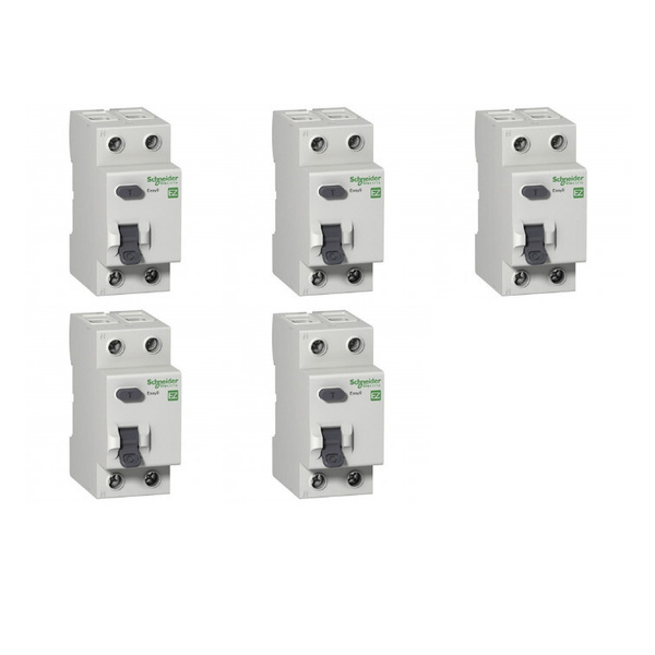 УЗО Schneider Electric 2P 63А 30мА AC, 5 шт. - купить с доставкой по ...
