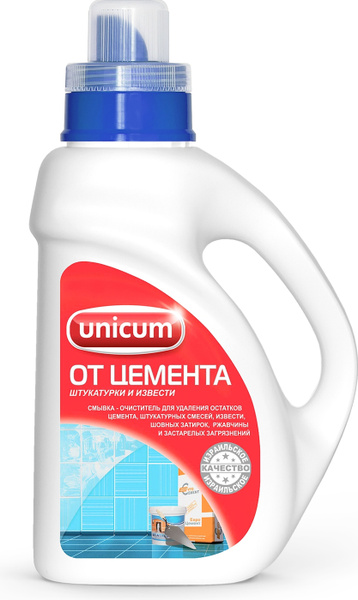 Средство для удаления остатков цемента и извести "Unicum", 1 л - купить ...