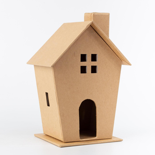Фигурка из картона "Домик" - купить с доставкой по выгодным ценам в ...