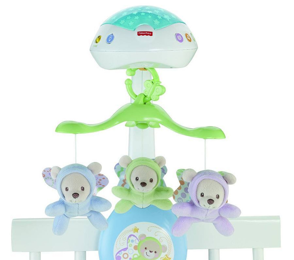 Мобиль с проектором Fisher-Price "Мечты о бабочках", обновлённый (CDN41 ...