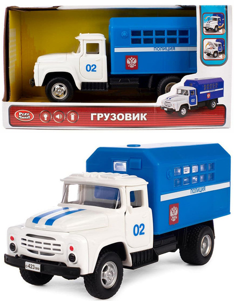Грузовик инерционный Play Smart 1:34 "Фургон 130 Полиция" 21 см 9710-B ...