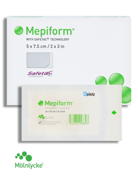 Мепиформ (Mepiform) силиконовая повязка (пластырь) от рубцов и шрамов ...