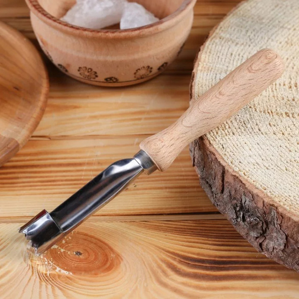 Нож для удаления сердцевины у яблок с деревянной ручкой купить по ...