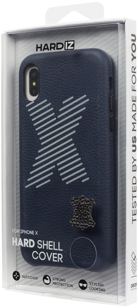 Чехол кожаный HARDIZ Leather Case for iPhone X - Синий - купить с ...
