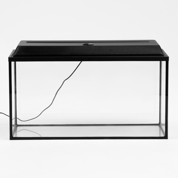 Аквариум прямоугольный с крышкой (Е14), 100 литров, 75,5 х 33 х 39,5 см ...