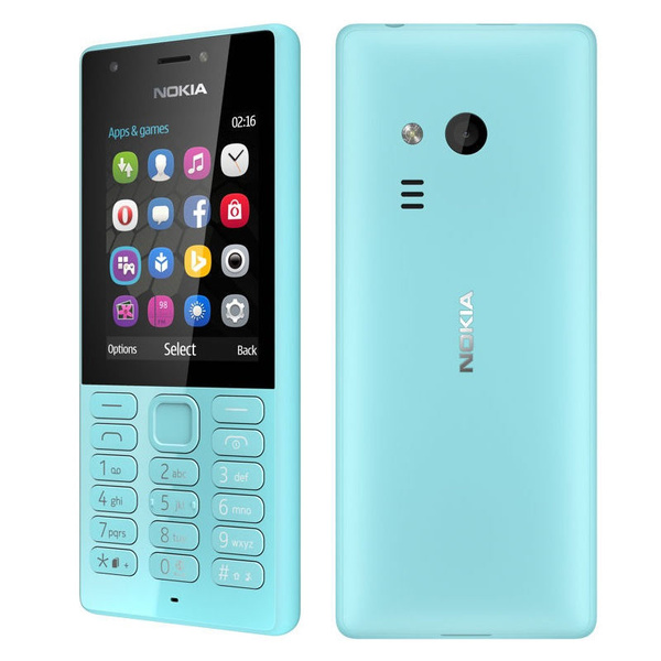 Как выглядит новый нокиа Мобильный телефон Nokia 216 Dual Sim, голубой - купить по выгодной цене в интерн
