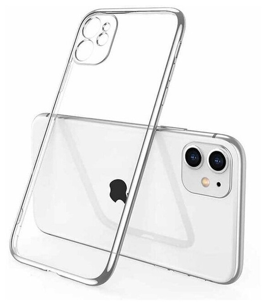 Силиконовый прозрачный чехол - накладка для iPhone 11 / чехол на Айфон ...