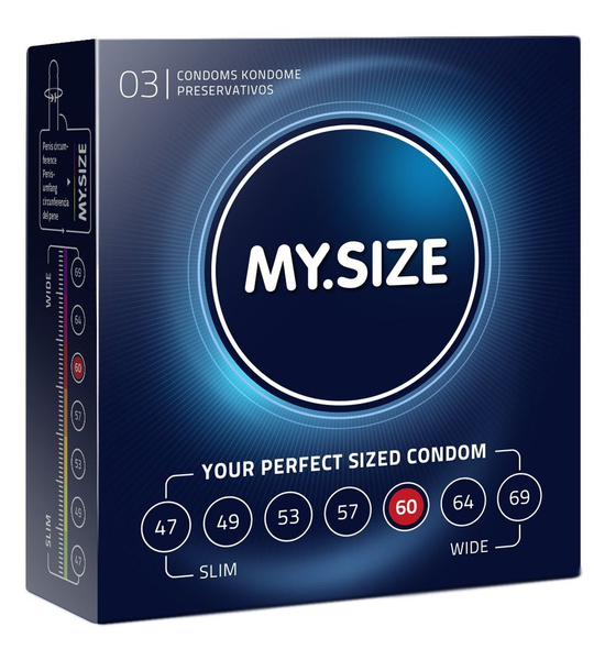 Презервативы MY.SIZE размер 60 - 3 шт. прозрачный My.Size - купить с ...