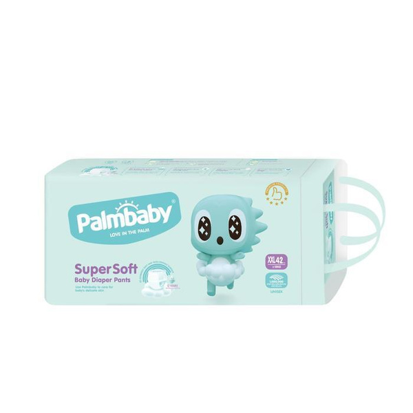 Подгузники-трусики ЭлараKIDS Palmbaby Premium XXL, 42 штуки в упаковке ...