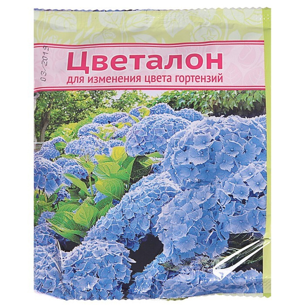 Удобрение минеральное, Цветалон, для изменения цвета гортензий, 100 г 3 ...