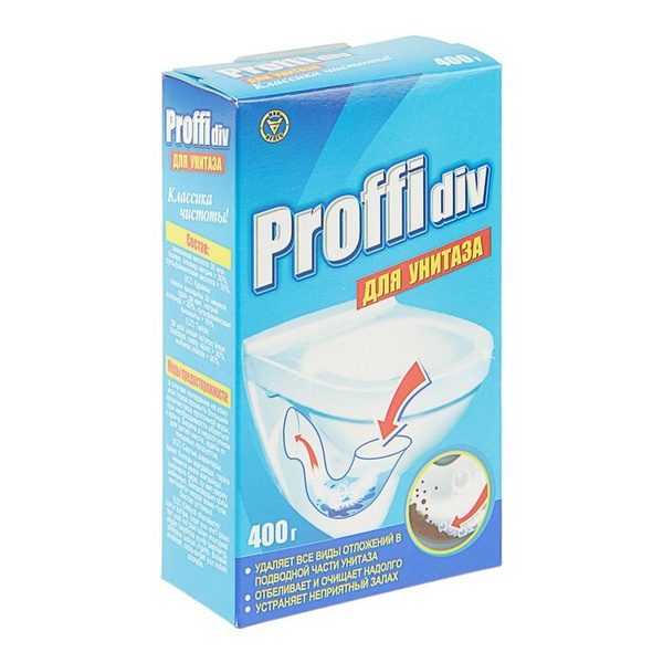 Средство для очистки сантехники Proffidiv, для унитаза, 400 г - купить ...