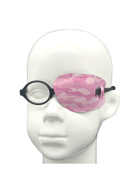 Окклюдер на очки eyeOK "Military Pink", камуфляж розовый, анатомический ...