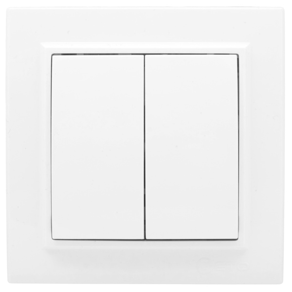 Выключатель EKF, клавиш 2 шт, монтаж Скрытый - купить с доставкой по ...