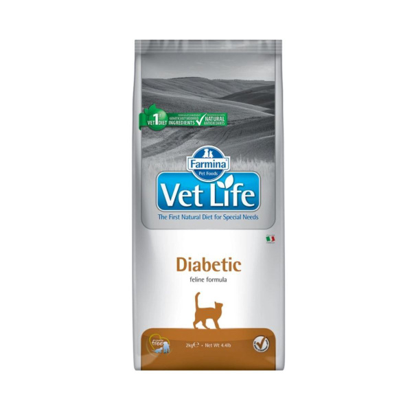 Сухой корм для кошек Farmina Vet Life Diabetic при диабете, 2 кг ...