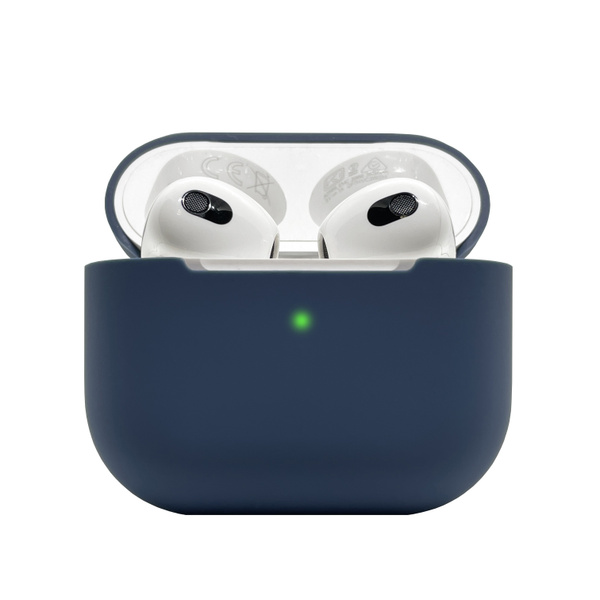Чехол для AirPods 3 / Силиконовый чехол для AirPods 3, полуночный синий ...