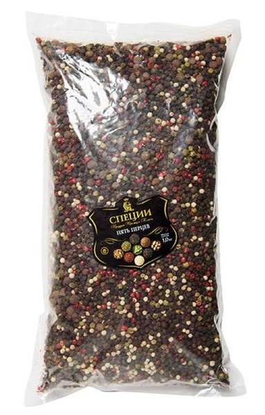 Приправа Пять перцев горошком 1кг купить на OZON по низкой цене (424635079)